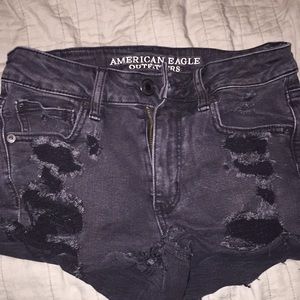 Ripped American eagle Short shorts high rise